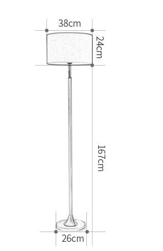 Lámpara de pie LED simple y moderna