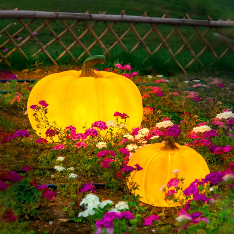 Luces solares de calabaza al aire libre granja rural paisaje luminoso creativo al aire libre impermeable patio lámpara de césped decoración de fiesta de Halloween decoraciones de Halloween