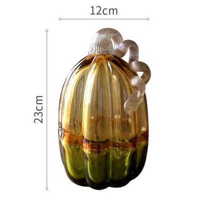 Christmas Glass Pumpkin Decoration Halloween Handmade Color