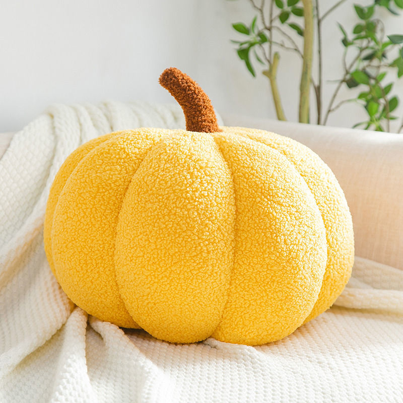 Simulated Pumpkin Plush Pillow 11 X 9.5 Inch 3D Thanksgiving Cushion Shaped Pillow Cozy Fall Decorations Toy Pillows For Thanksgiving Christmas Bedroom Sofa Couch Supplies