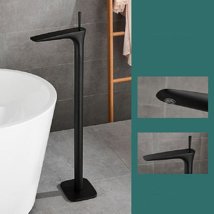 Floor Type Black Bathtub Faucet