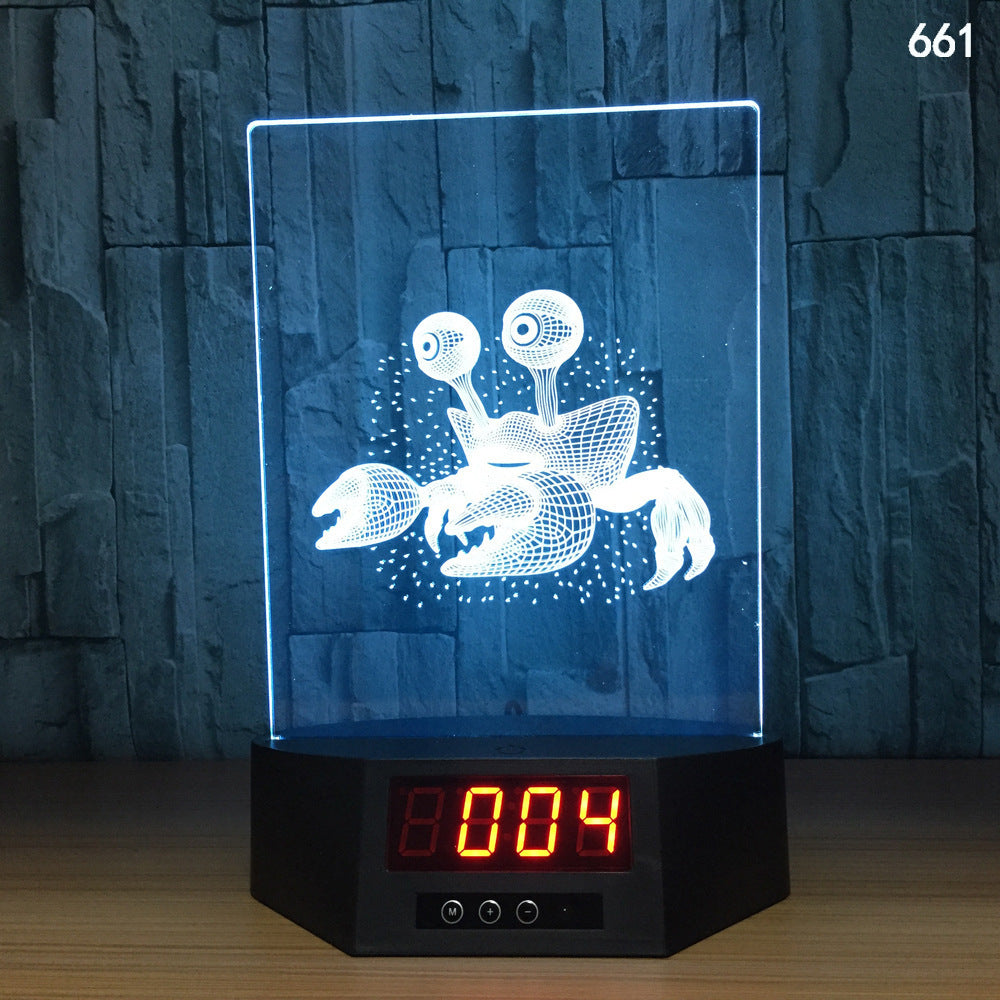 Explosion electronic products glowing dolphin 3d night light creative gift led wireless charging table lamp