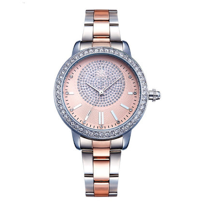 Reloj de pulsera Shengke para mujer, relojes de pulsera de cristal de lujo de marca superior de cuarzo nuevo, regalo para mujer, reloj femenino 