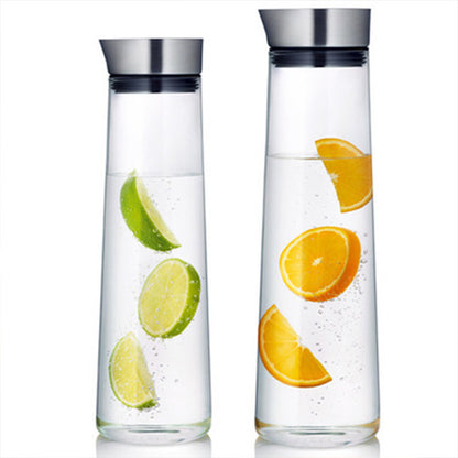 Thick glass juice jug Heat-resistant cold water cup large capacity cold water bottle