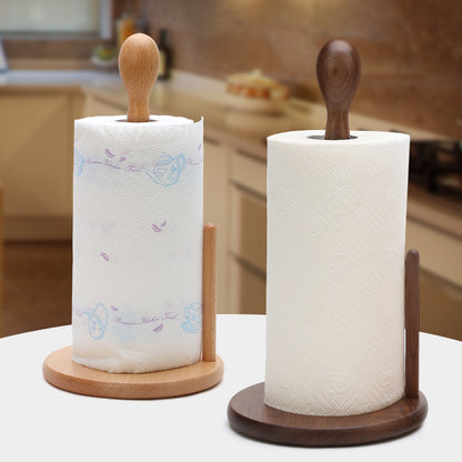 Creative paper towel rack for solid wood dining table