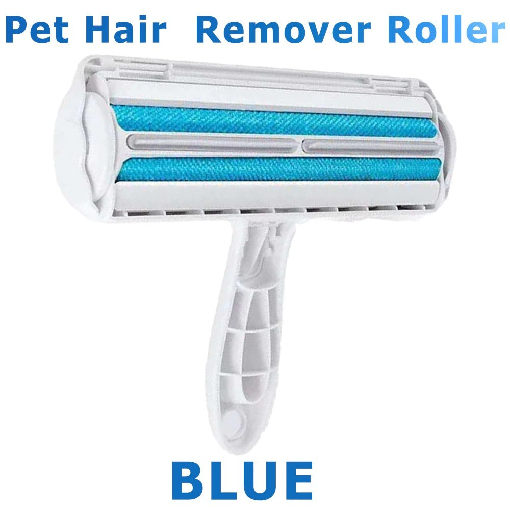 Rouleau dissolvant de poils d'animaux, brosse à peluches, peigne à 2 voies pour chien et chat, outil de nettoyage pratique, Base de brosse en fourrure de chien et de chat, meubles de maison, vêtements de canapé