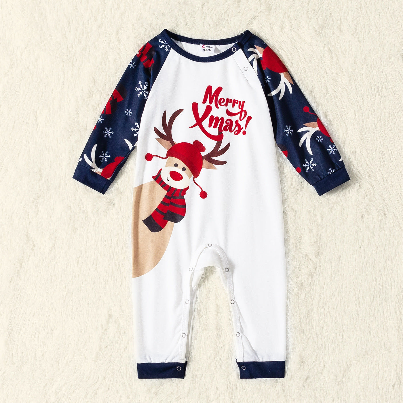 Printed Christmas Parent-child Home Suit