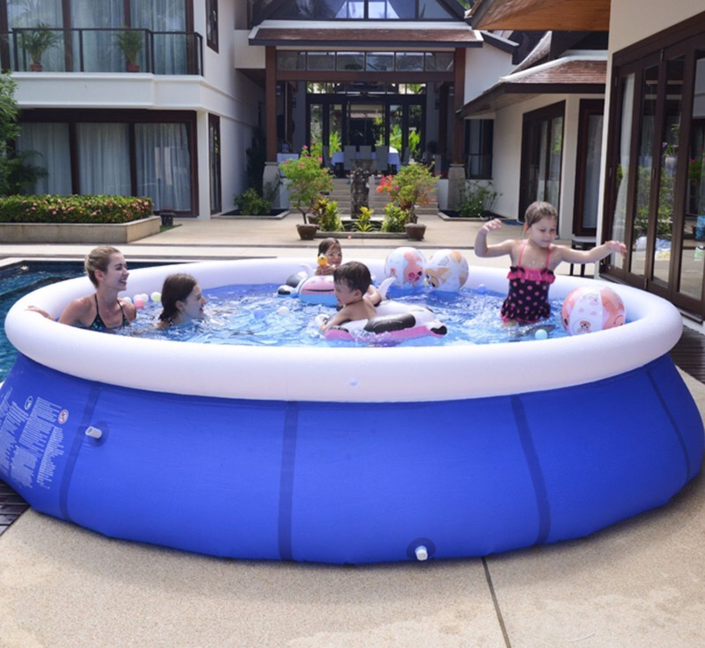 Piscina inflable casera 