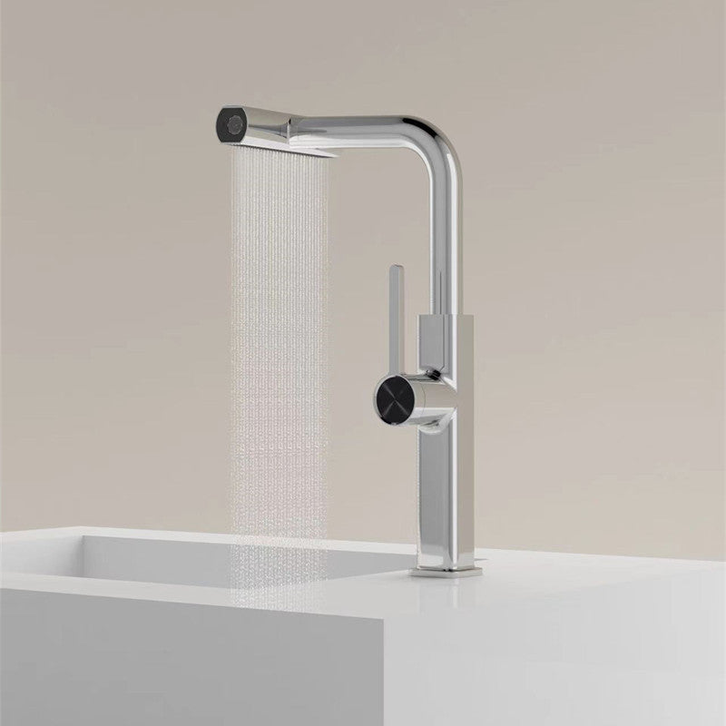 Household Minimalist Rotating Pull-out Sink Faucet