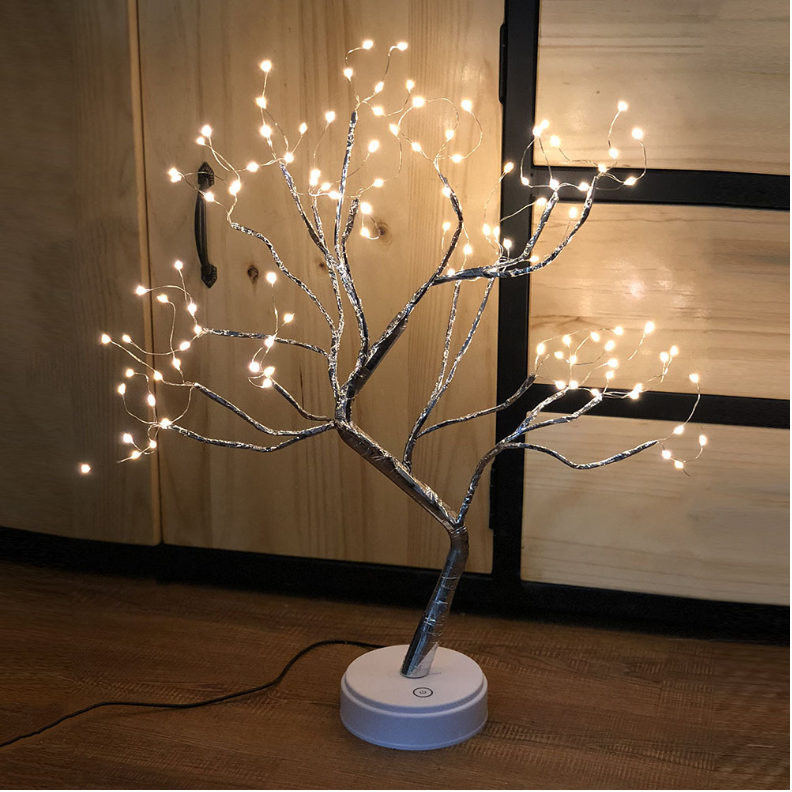 Arbre lumière interrupteur tactile perle étoile veilleuse