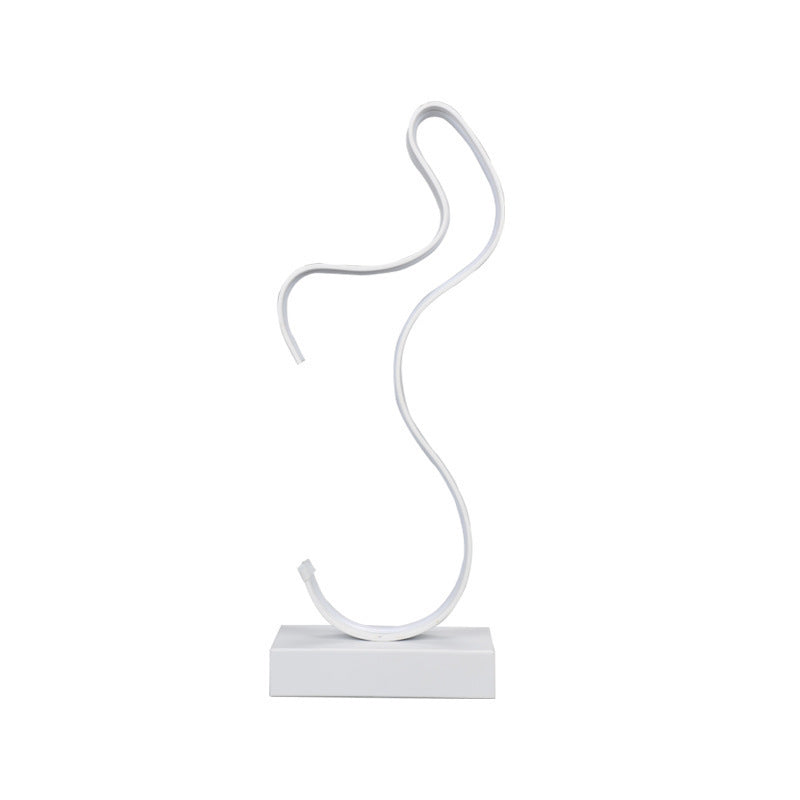 Lampe de table de forme minimaliste postmoderne chambre romantique