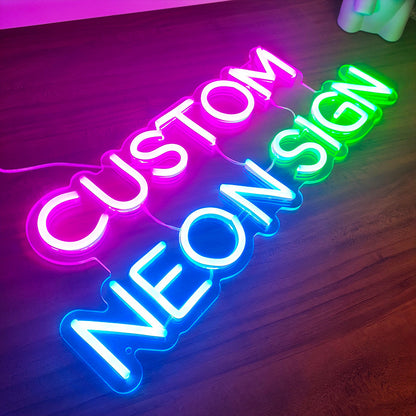 Letrero de neón personalizado con luz de modelado de letras de neón coloridas DIY