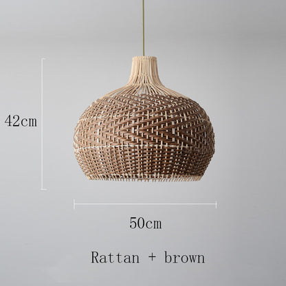 Lustre en rotin de café au design créatif nordique