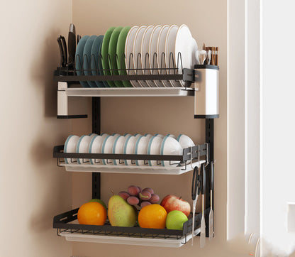 The Kitchen Shelf Is Placed On The Table Top