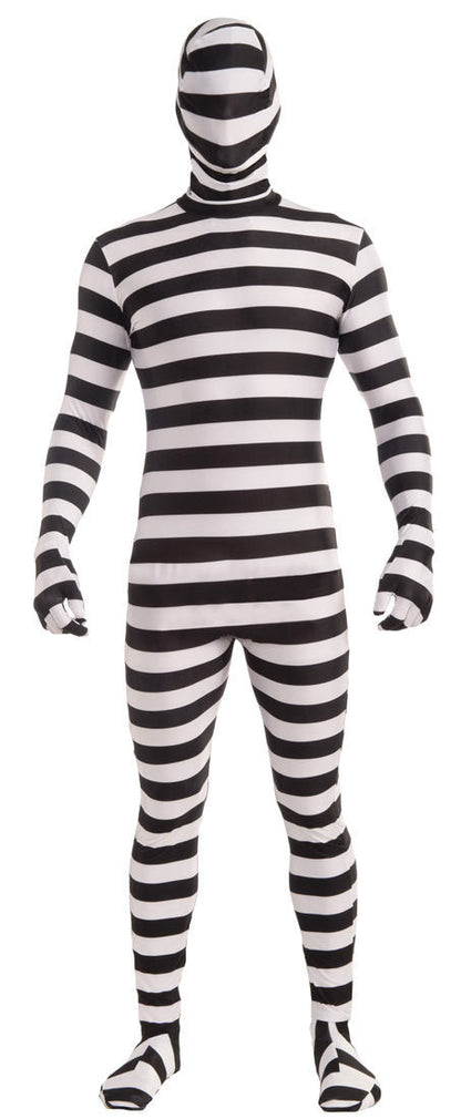 Halloween black and white prison uniform