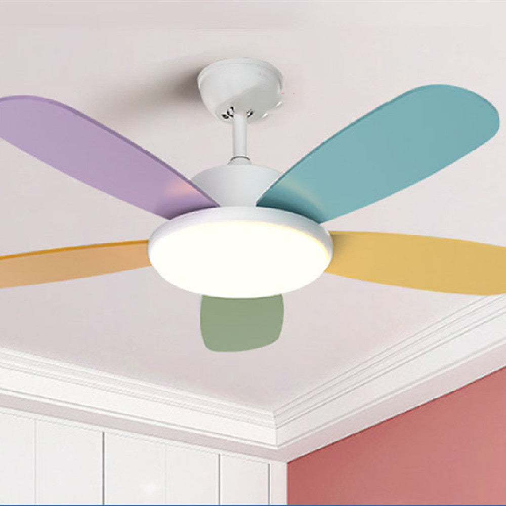 Remote Control Intelligent Household Simple Fan Chandelier Integrated Lamp