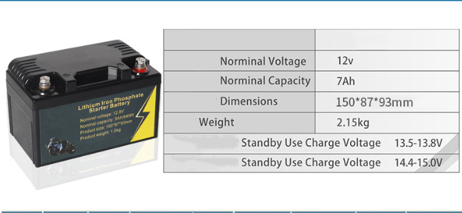 Batería de fosfato de hierro y litio 12V100ah