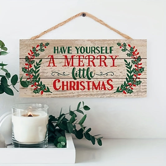 Christmas Decorated Hangtag Home Wooden