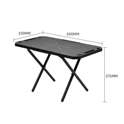 Petite table en acier portative pliante de camping en plein air