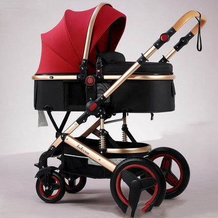 Seatable And Reclining Portable Two-way Folding Baby Trolley