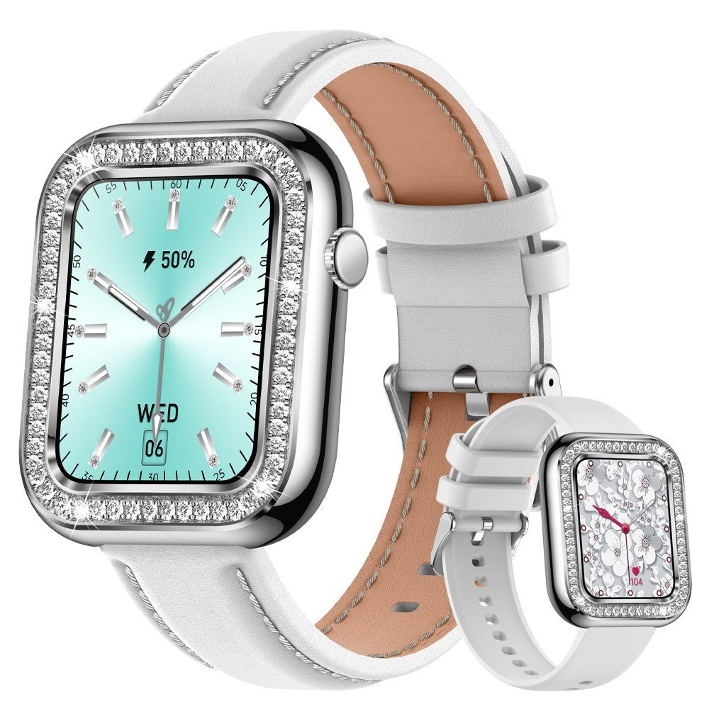 Nouveau Carré mode femmes montre-bracelet intelligente diamant étanche