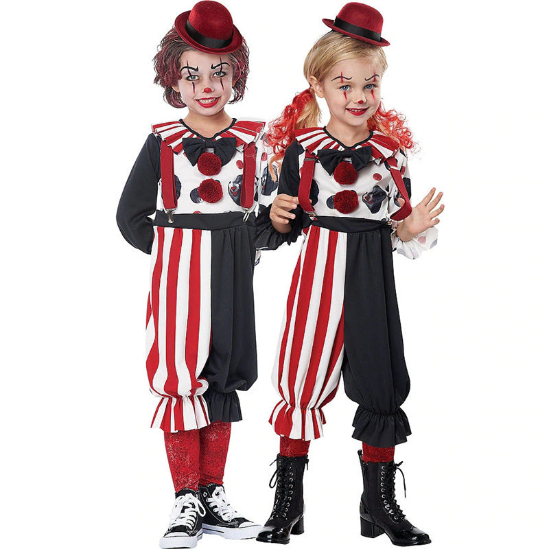 Disfraz de payaso infantil de Halloween para hombre y mujer