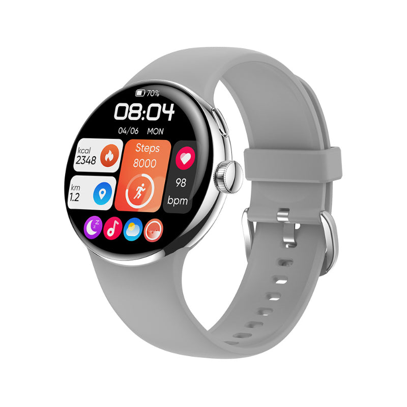 Smartwatch compatible con frecuencia cardíaca, oxígeno en sangre, Bluetooth, llamada, mensaje, detección de temperatura