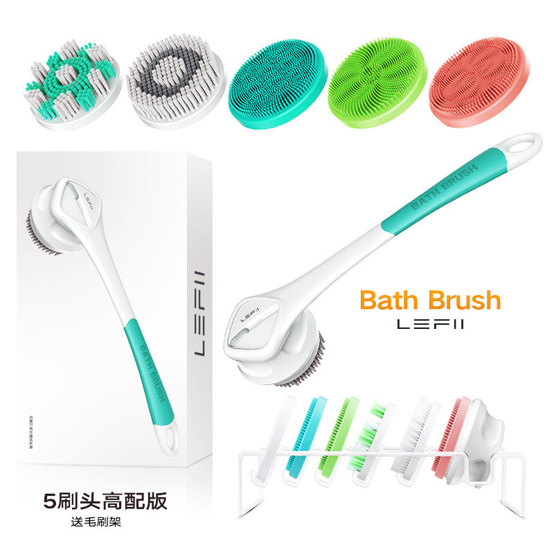 Exfoliating skin cleansing bath brush