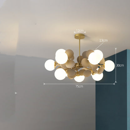 Lustre nordique moderne minimaliste, éclairage de chambre à coucher pour salon