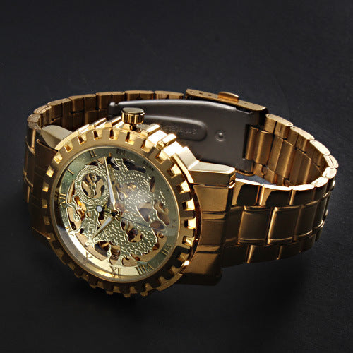 A Full Automatic Winner Men's Automatic Mechanical Table, Men's Automatic Mechanical Watch Steel Strip