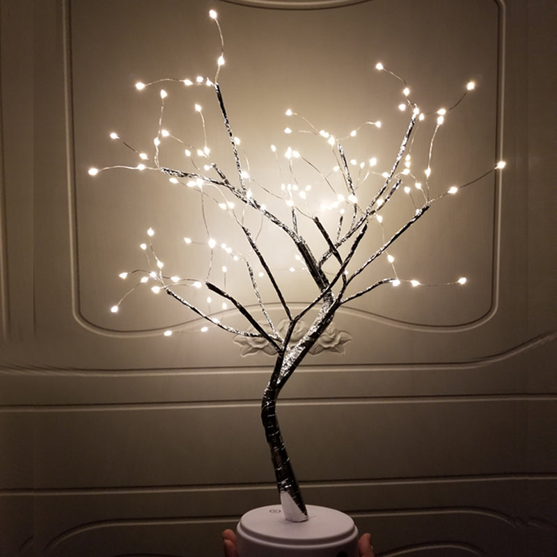 Arbre lumière interrupteur tactile perle étoile veilleuse