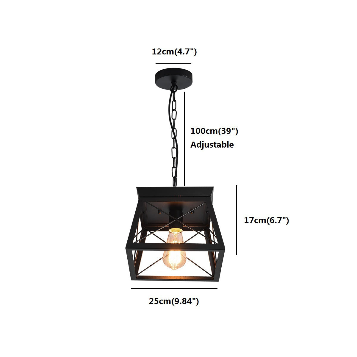 Lampe suspendue de Style américain, Vintage, Style industriel, magasin de vêtements, lampe d'art en fer