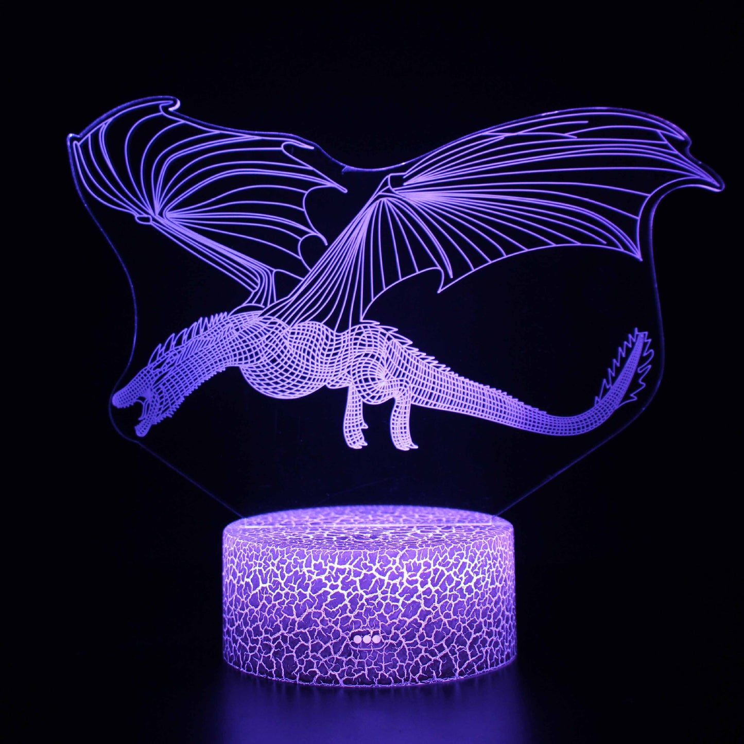 Veilleuse LED 3D série dinosaure, lumière tactile colorée avec télécommande