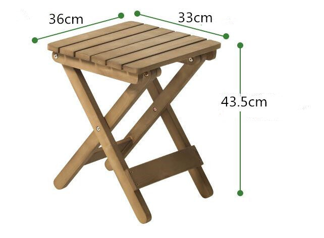 Solid wood table and chair without installation