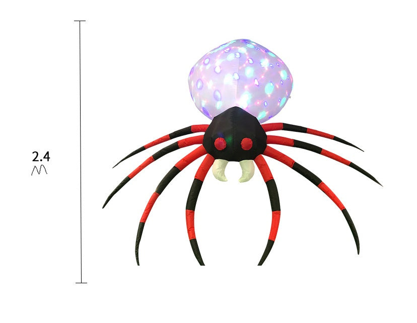 2.4m Spider Inflatable Funny Halloween Decoration