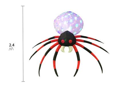 2.4m Spider Inflatable Funny Halloween Decoration