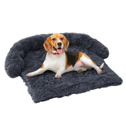 Tapis de lit pour chien pour canapé - Antidérapant, lavable en machine - Coussin confortable pour animaux de compagnie pour grands chiens et chats - Coussin de canapé d'intérieur avec housse amovible - 43x41x7 pouces 