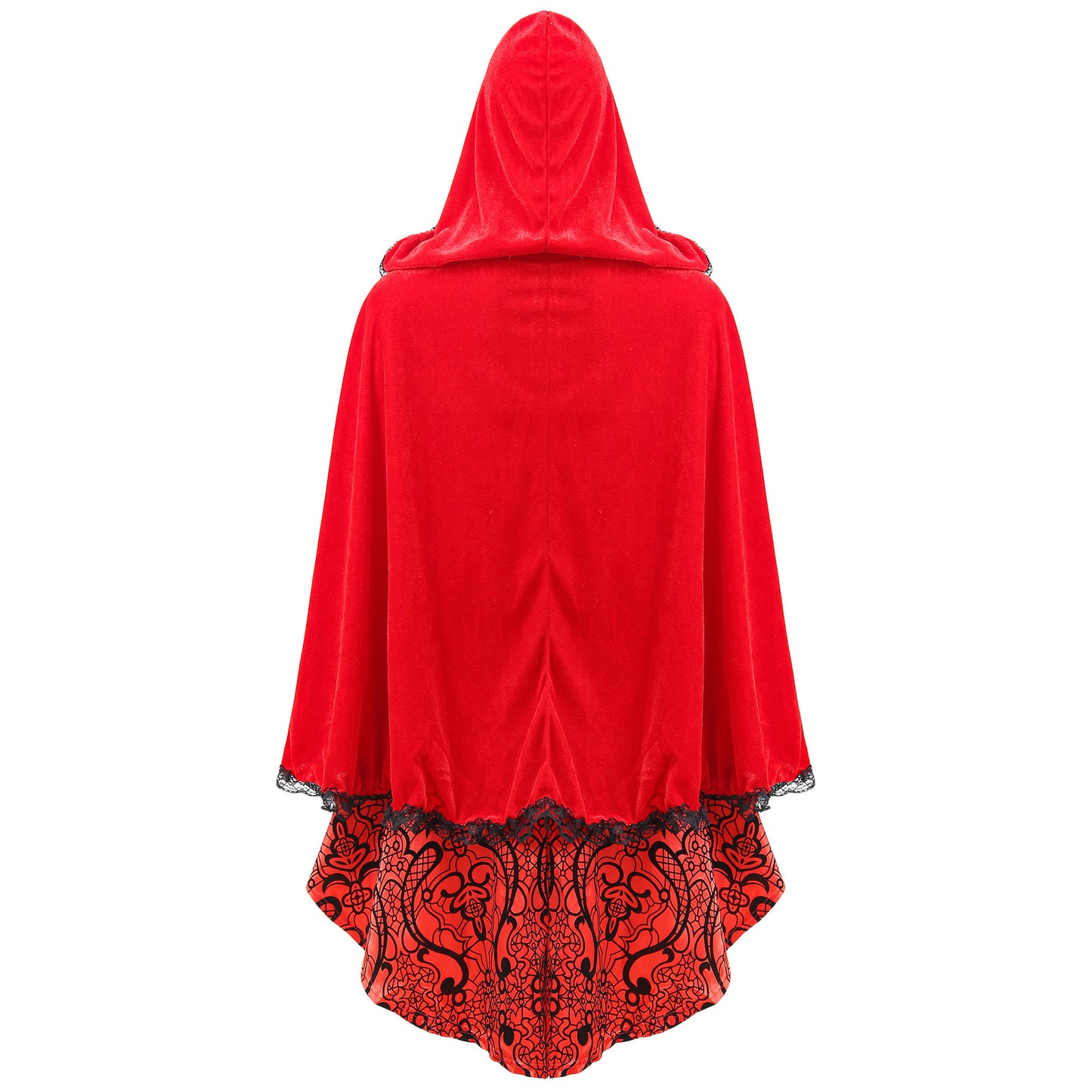 Halloween Jacquard Cloak Little Red Riding Hood Costume