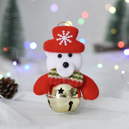 Christmas Decorations Festival Small Pendants Christmas Tree Pendants With Bells Small Pendants Christmas Gifts Doll Bells