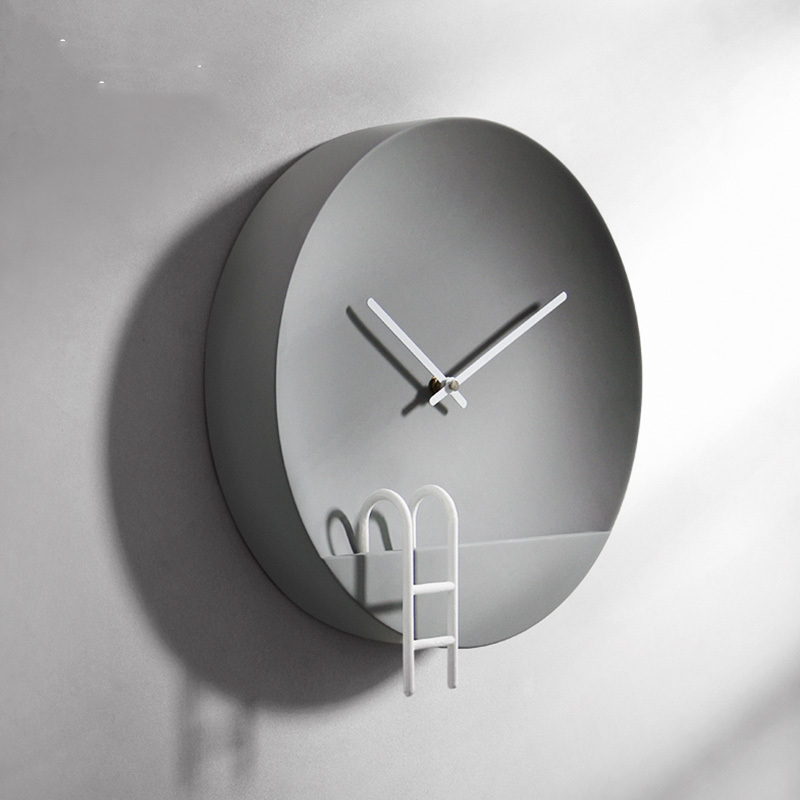 Horloge murale en plâtre pour salon créatif