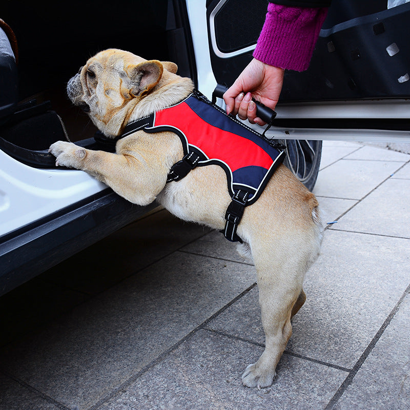 Gilet tactique pour animaux de compagnie, corde de maintien pour les mains des grands chiens, sangle de poitrine réfléchissante et antidéflagrante, corde de maintien pour les mains des chiens