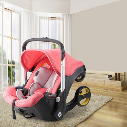 Poussette multifonctionnelle pour bébé avec pliage léger