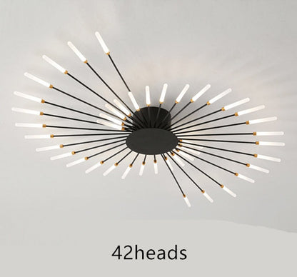 Nordic Minimalist Modern Atmosphere Living Room Fireworks Led Ceiling Light