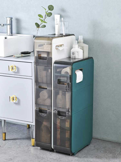 Narrow Cabinet Drawer Bathroom Storage