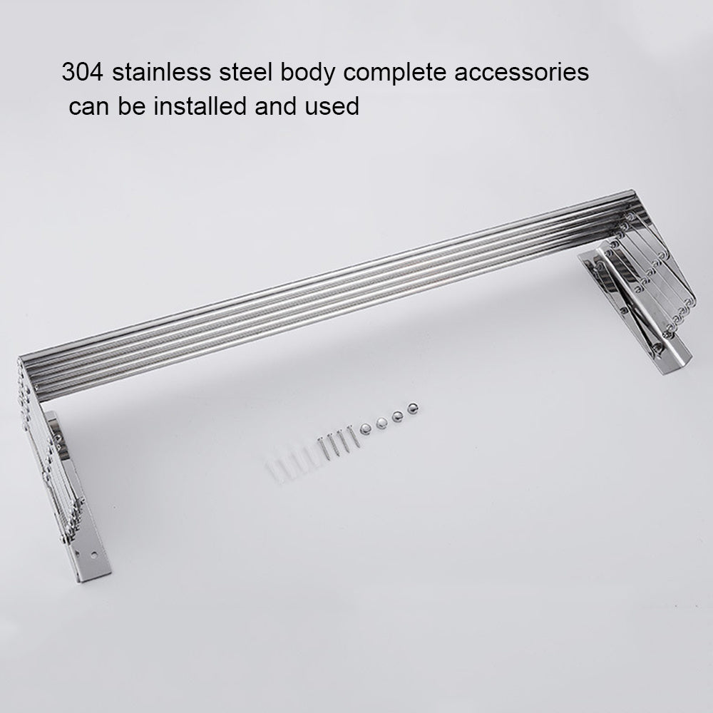 Indoor 304 Stainless Steel Balcony Telescopic Clothes Rack