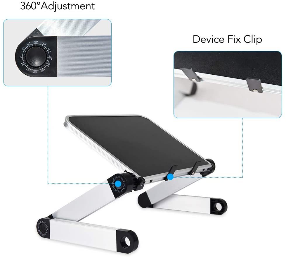 Adjustable Laptop Stand Table for Office, Portable Foldable Lift Bracket Aluminum Ergonomics Design,Office or Home Desk Suitable for Ipad Amazon Platform Banned