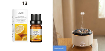 White Noise Flame Aroma Diffuser Desktop Humidifier