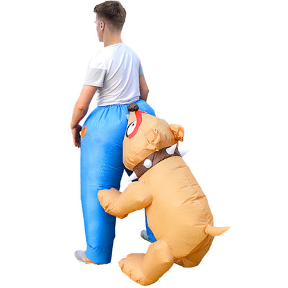 Halloween Inflatable Clothing Inflatable Dog Costume Festival Funny Dog Bite Ass Funny Inflatable Toy