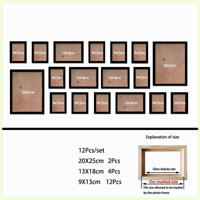 Cadre photo en bois pour la décoration murale de la maison