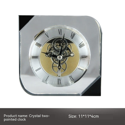 Crystal Clock Mechanical Ornament Soft Decoration